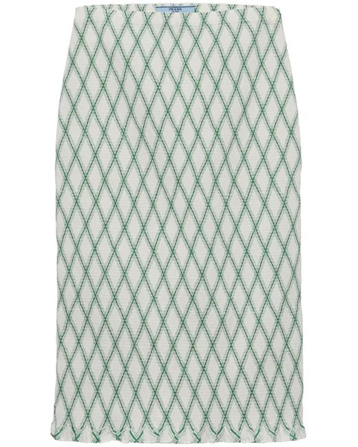 Prada パターン スカート Green