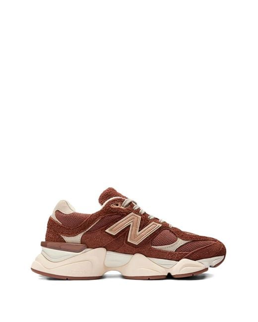 New Balance 9060 Sparrow Suède Sneakers in het Brown