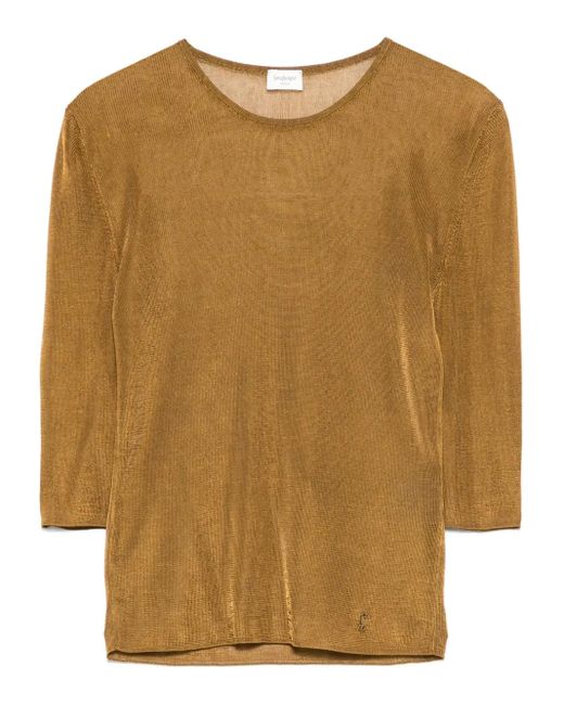Saint Laurent Brown Top Cassandras