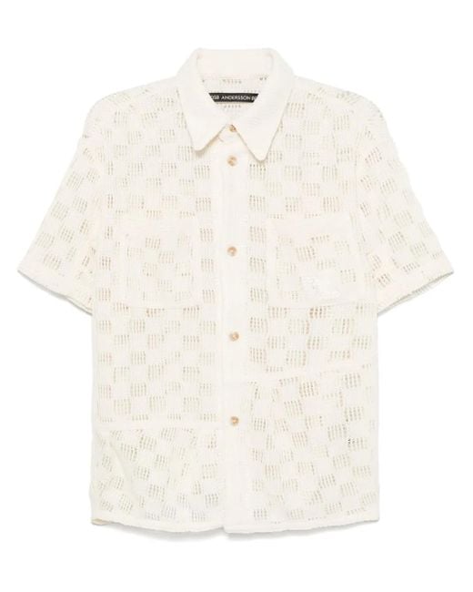 ANDERSSON BELL White Letto Shirt for men