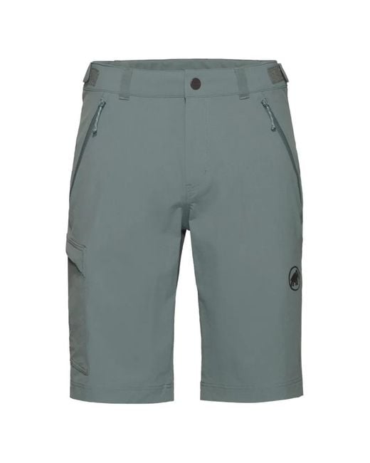 Mammut Gray Runbold Iv Logo-Print Shorts for men