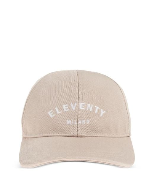 Eleventy Natural Logo-Detail Baseball Cap for men