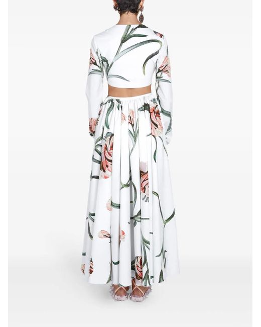 Giambattista Valli コットン ドレス White