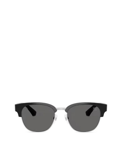 Burberry Gray Browline Sunglasses