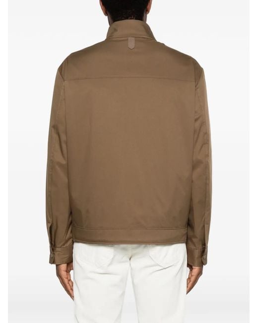 Canali Natural Zip-Fastening Jacket for men