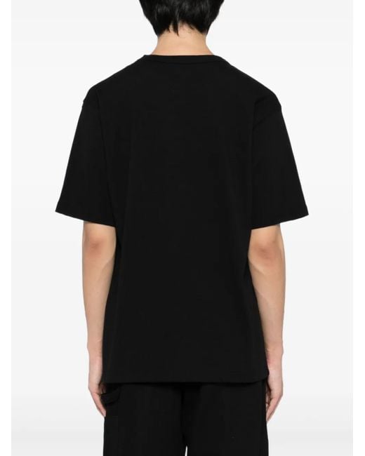 Y's Yohji Yamamoto Black X New Era Logo-Print T-Shirt