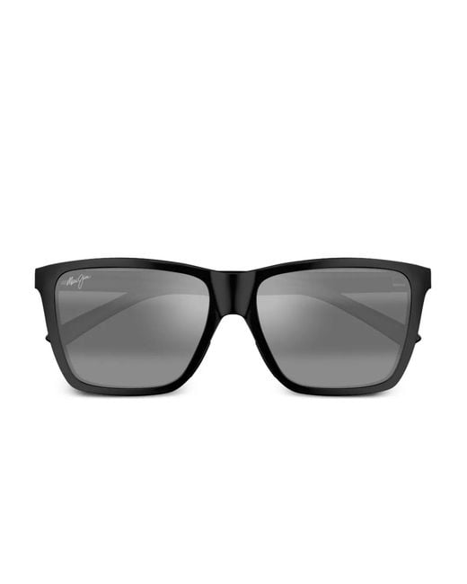 Maui Jim Gray Square-Frame Sunglasses
