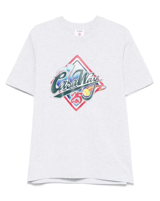 メンズ Casablanca Casa Way World Series Tシャツ White