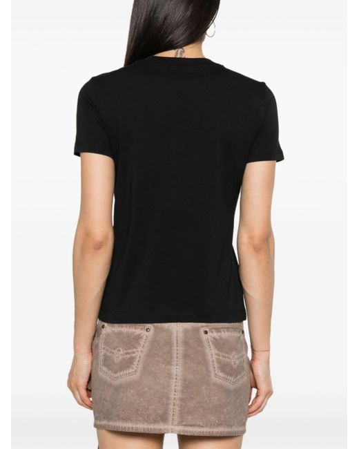 Versace T-shirt Met Barokprint in het Black