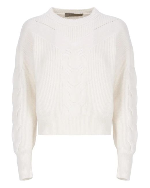 D.exterior Trui Met Ronde Hals in het White