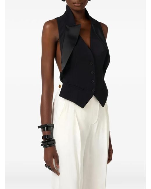 Elisabetta Franchi Blue Waistcoat