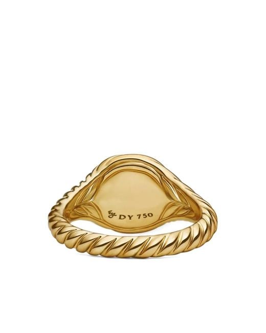 David Yurman Metallic 18K Mini Cable Ring