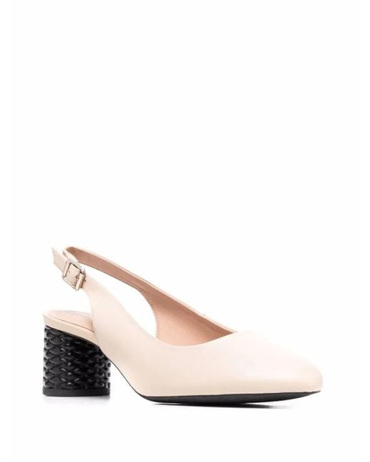 Geox Multicolor Block-Heel Slingback Pumps