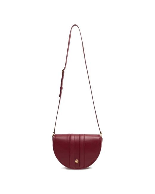 Bally Red Small Signature Panelled Leather Crossbody Bag
