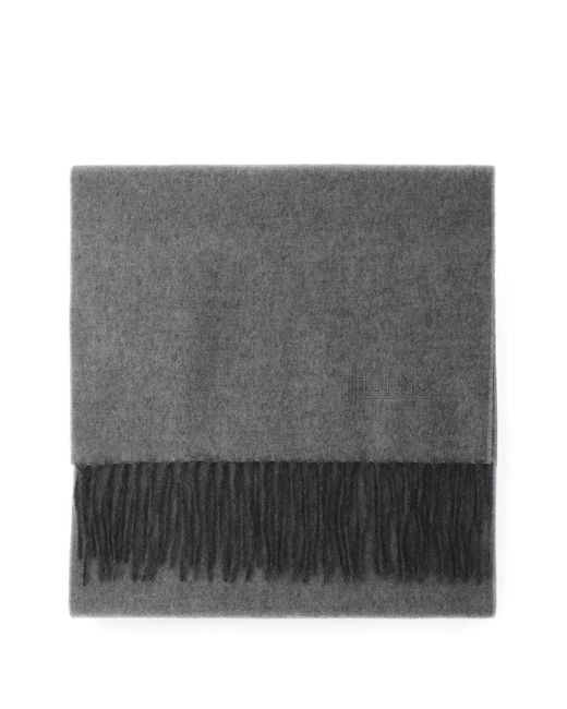 Écharpe À Bords Frangés Herno pour homme en coloris Gray