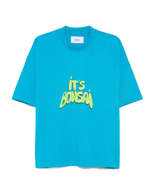 Bonsai Blue T-Shirt mit grafischem Print