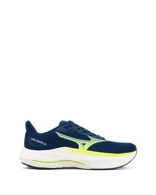 Mizuno Blue Wave Inspire 22 Logo-Print Sneakers for men