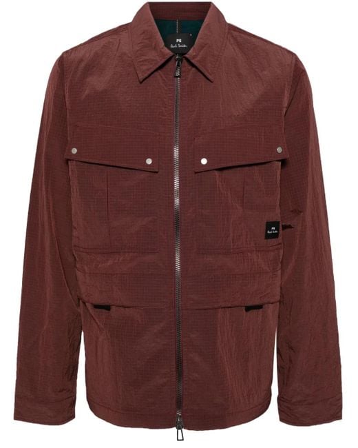 Paul Smith Red Zip-Up Jacket for men