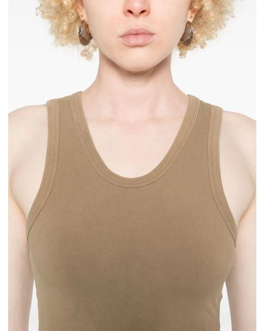 Entire studios Cropped Tanktop in het Natural