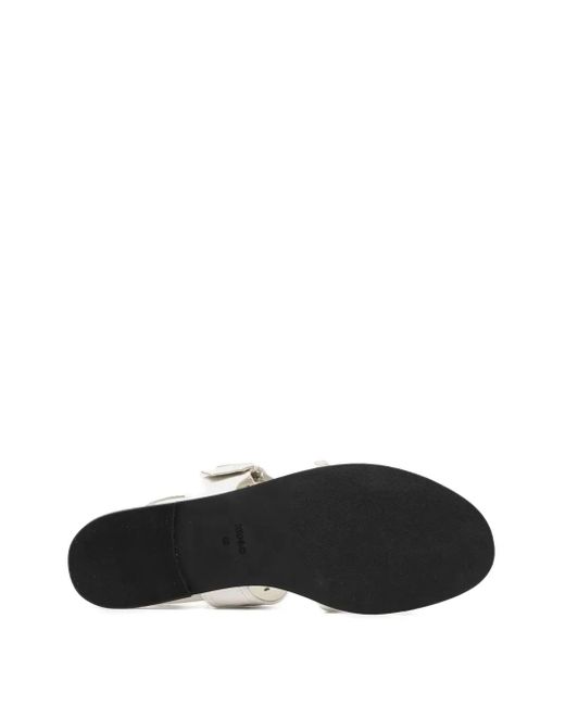 HUGO Buckle-strap Sandals White