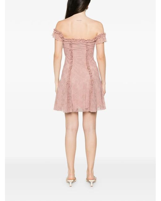 Aniye By Pink Era Ruffled Lace Mini Dress