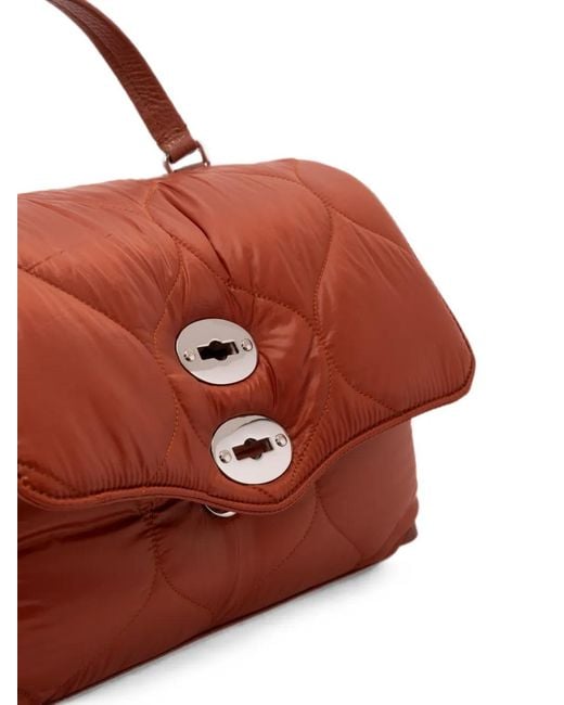 Zanellato Red S Postina Quilted Twist-Lock Shoulder Bag