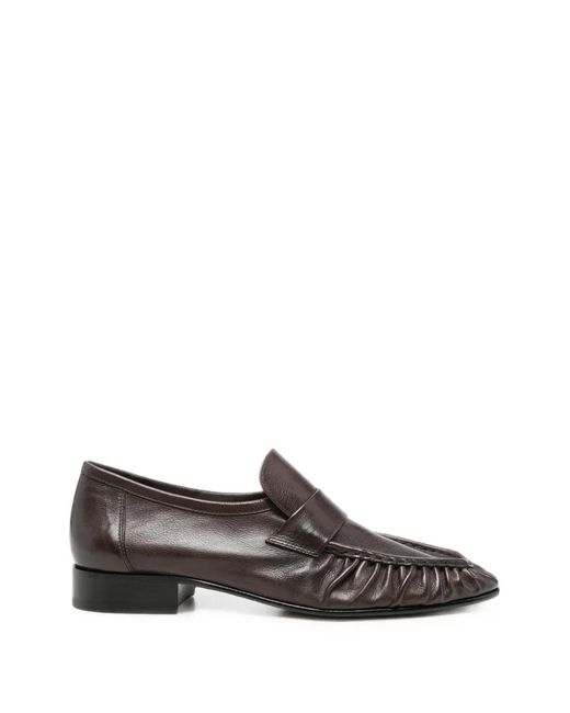 The Row Gray Geraffte Loafer