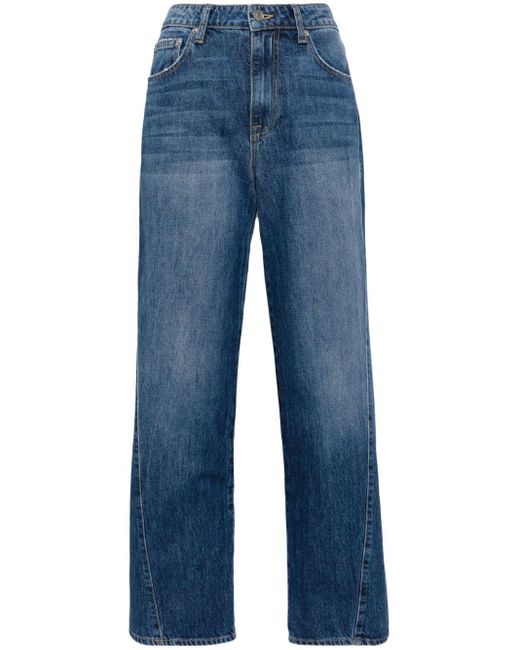 Jeans crop a vita alta di Jonathan Simkhai in Blue