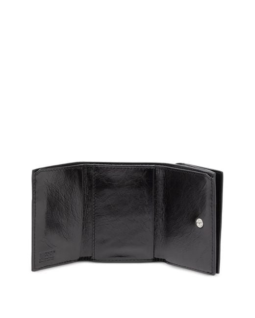 DIESEL Black Tri Fold Coin Xs Ii Wallet