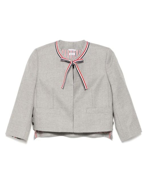 Chaqueta corta Thom Browne de color Gray