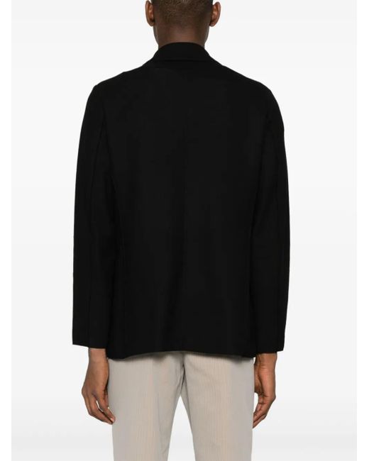 Harris Wharf London Doppelreihiges Sakko Mit Wabenmuster in Black für Herren