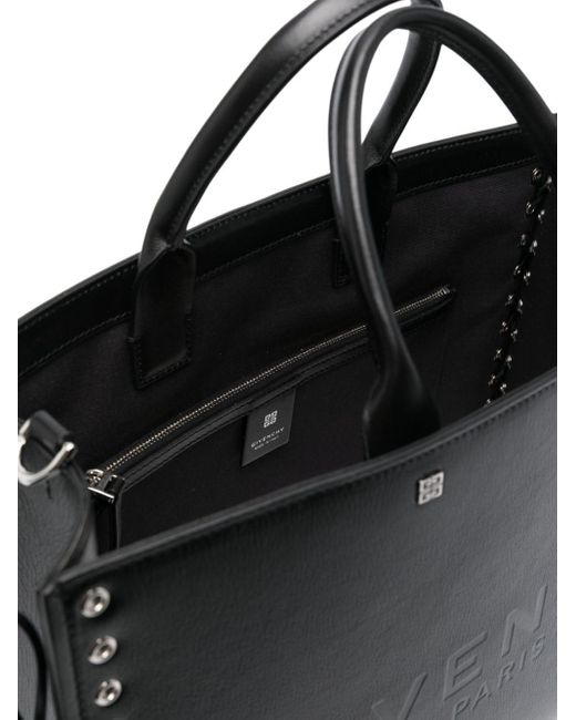 Givenchy Black G-tote Corset Medium Leather Tote