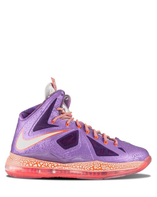 Nike Purple Lebron 10 'extraterrestrial' Shoes - Size 9.5 for men