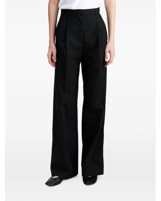 A.P.C. Black Ginny Pleated Tailored Trousers