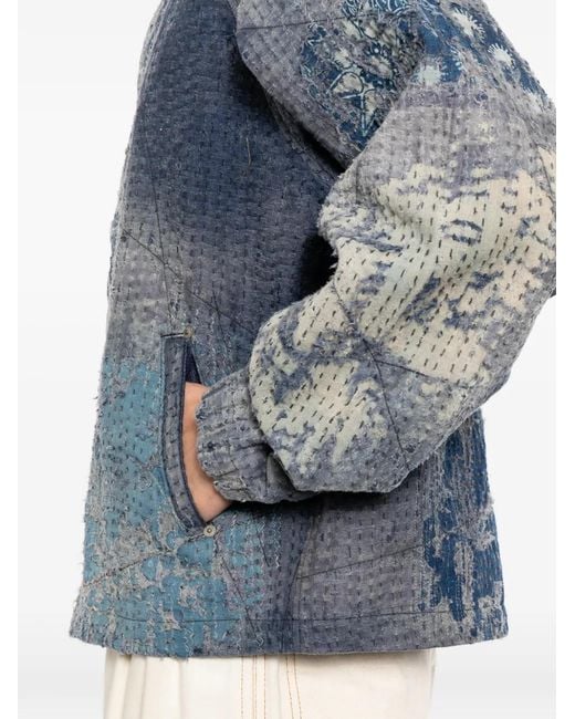 Kafeneo by TBF Blue Graphic-Print Jacket for men