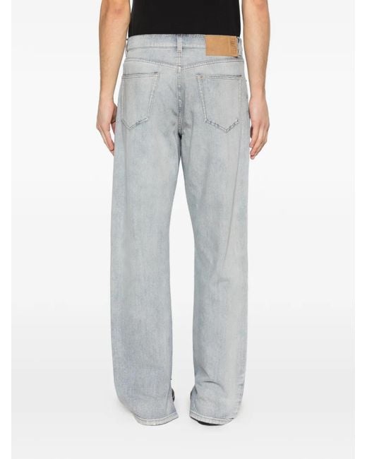 MM6 by Maison Margiela Gray Distressed Jeans for men