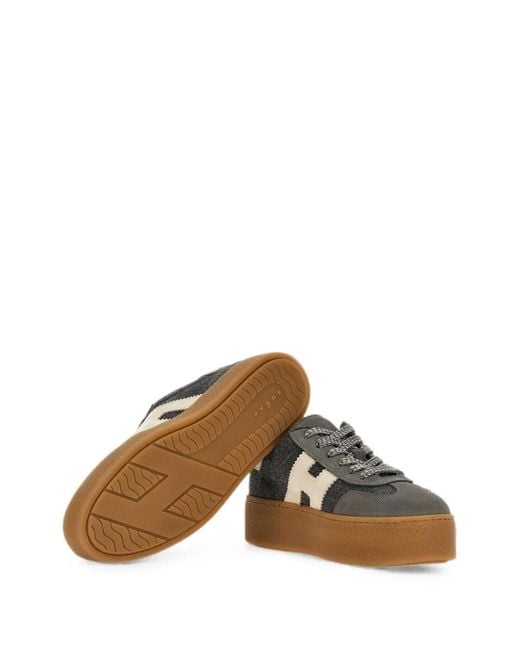 Hogan Gray Cool Platform Sneakers