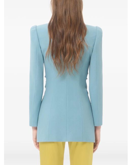 Valentino Garavani Blue Crispy Light Wool Jacket