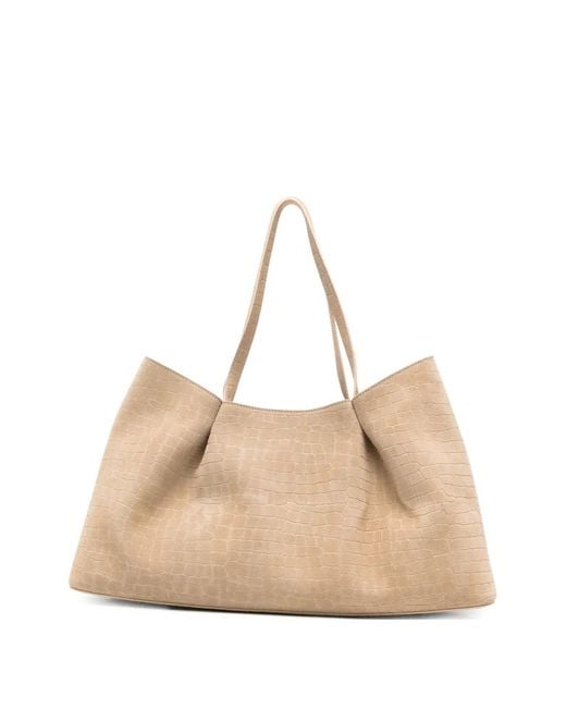 Elleme Natural Dimple Crocodile-Effect Tote Bag