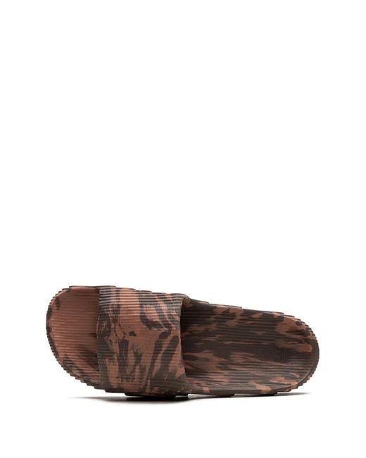 Adidas Brown Adilette 22 "Claster" Slides for men