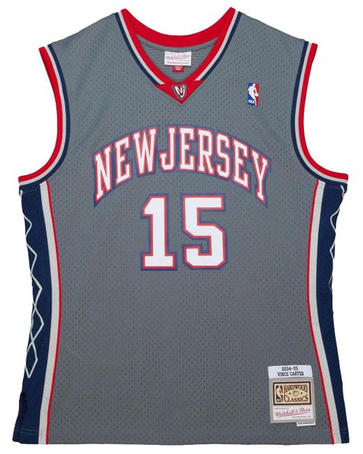 Mitchell & Ness Gray 2004/05 Vince Carter New Jersey Nets Swingman Jersey for men