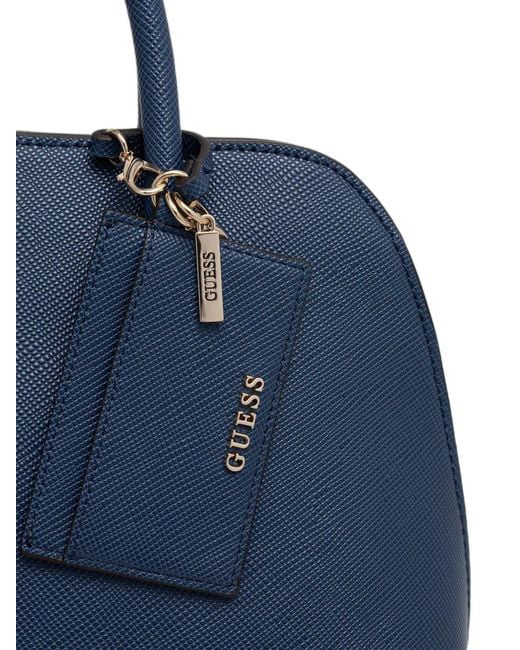 Guess Blue Sac Cabas Patsie À Plaque Logo