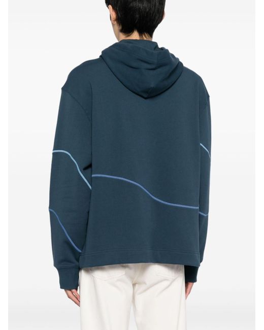 PS by Paul Smith Blue Swirl Organic Cotton Hoodie for men