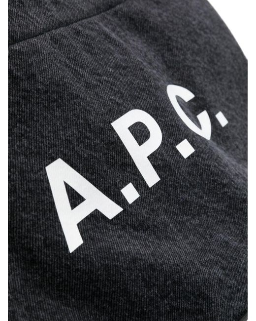 A.P.C. Black Axel Panelled Tote Bag