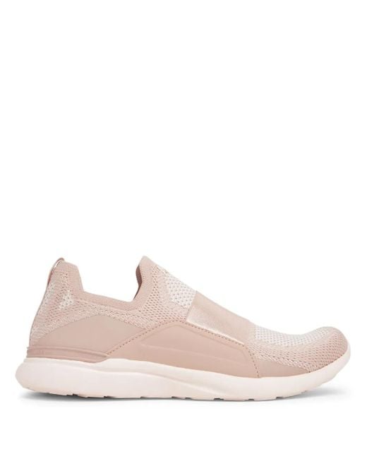 Athletic Propulsion Labs Pink Techloom Bliss Mesh-Panelling Sneakers