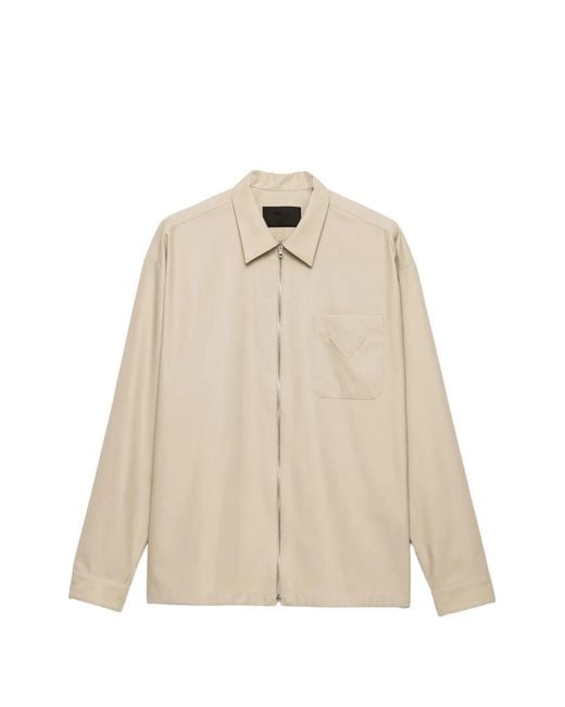 Prada Natural Cotton Shirt for men