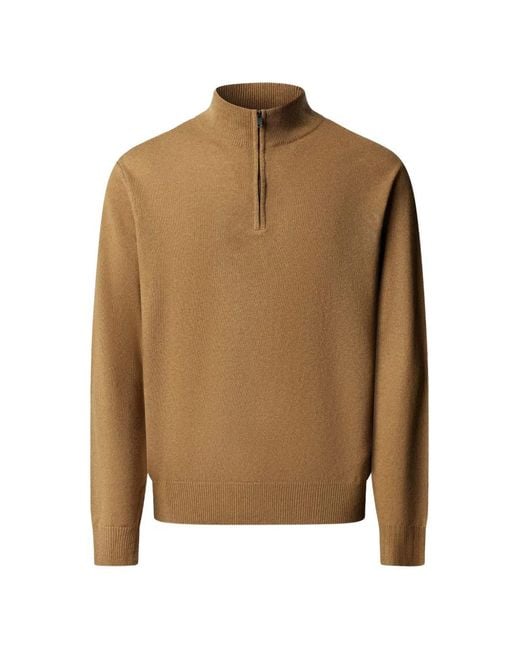 Pull À Col Zippé Hackett pour homme en coloris Brown