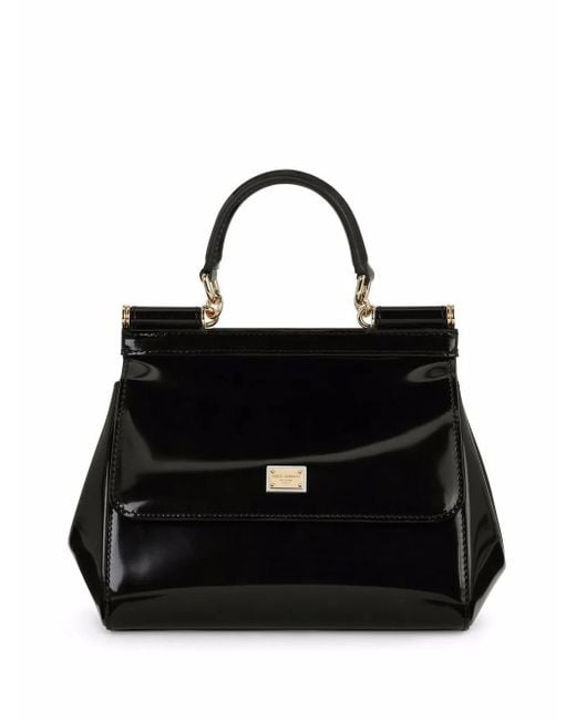 Dolce & Gabbana Black Small Sicily Handbag