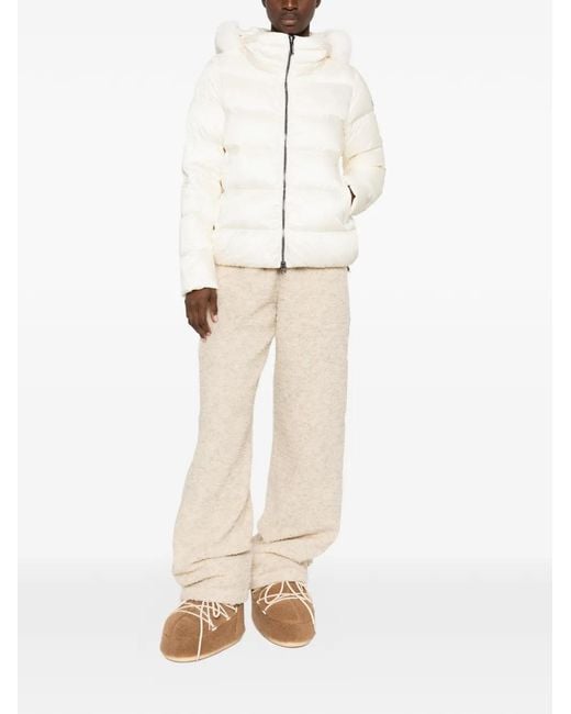 Colmar White Logo-Patch Padded Jacket