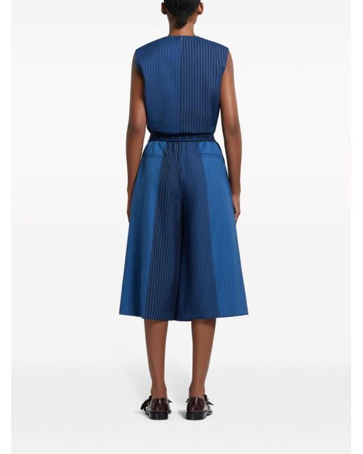 Culottes con diseño colour block Marni de color Blue